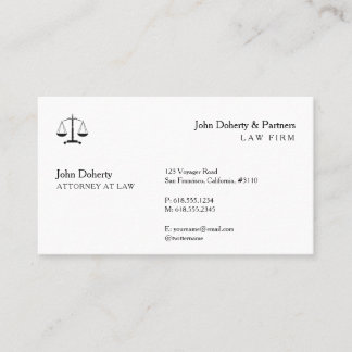 Cartão De Visita Procurador-Geral | Clássica