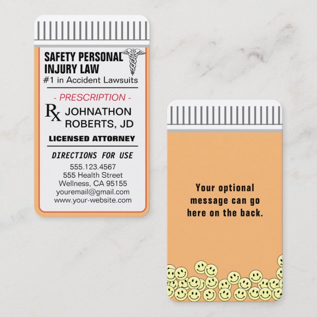 Cartão De Visita Procurador - memorável e divertido (Frente/Verso)