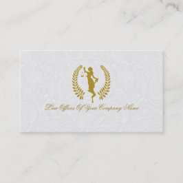 Cartão De Visita Procuradora crachá da Justiça Dourada