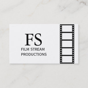 Cartão De Visita Produtor de Filmes Diretor de Cinema Moderno