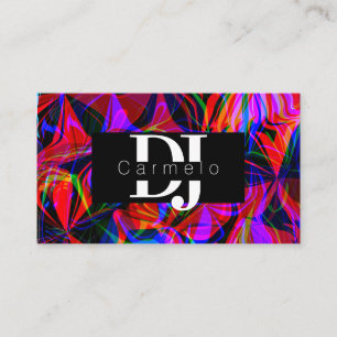 Cartão De Visita Produtor de Música DJ Ácida Abstrata Boate