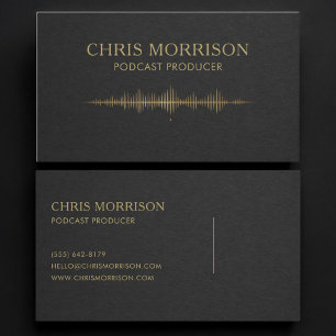 Cartão De Visita Produtor de Podcast