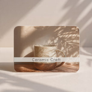 Cartão De Visita Produtos de Cerâmica Moderna Código QR Foto