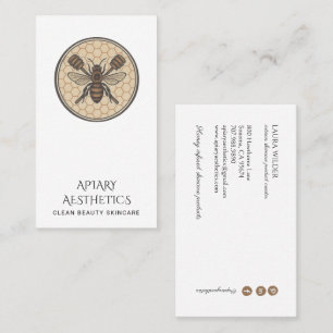 Cartão De Visita Produtos de Cuidados Pessoais com Logotipo de Abel