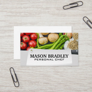 Cartão De Visita Produtos hortícolas  Faca de Butchers