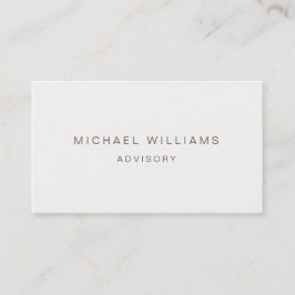 CARTÃO DE VISITA PROFESIONAL ELEGANTE MODERNO MINIMALISTA CREMA