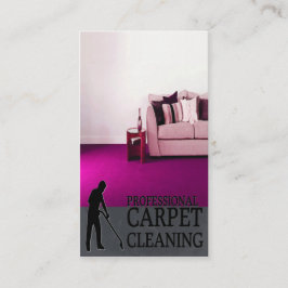 Cartão De Visita Professional Carpet Cleaning Service Business Card