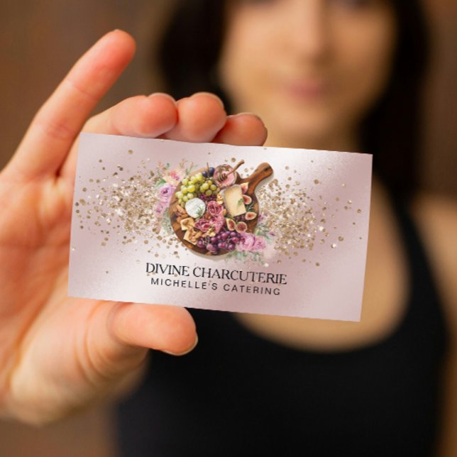 Cartão De Visita Professional Charcuterie Catering Grazing Board  (Professional Charcuterie Catering Grazing Board Business Card)