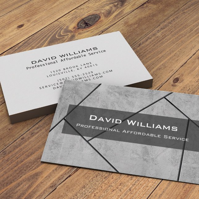 Cartão De Visita Professional Flooring and Tiler Business Card (Criador carregado)