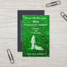 Cartão De Visita Professional Gardening Services 