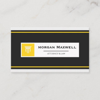 Cartão De Visita Professional Lawyer Business Card | Attorney 