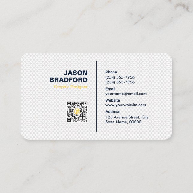 Cartão De Visita Professional Modern Personalizado Business C (Verso)