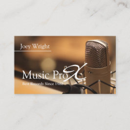 Cartão De Visita Professional Music Recording Studio