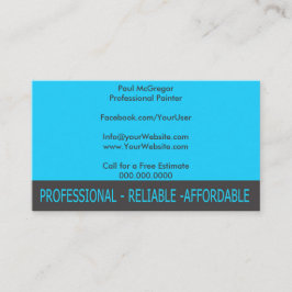 Cartão De Visita Professional Painter Business Card