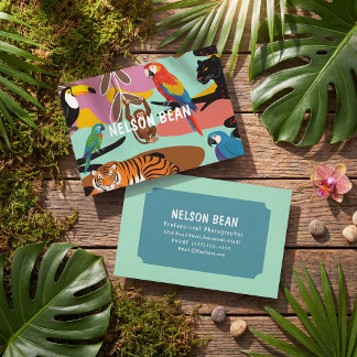 Cartão De Visita Professional  photographer bold chic