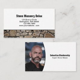 Cartão De Visita Professional Replaceable Photo Stone Wall Border