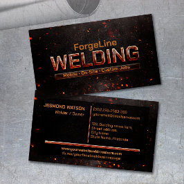 Cartão De Visita Professional Welding Services - Welder
