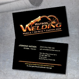 Cartão De Visita Professional Welding Services - Welder