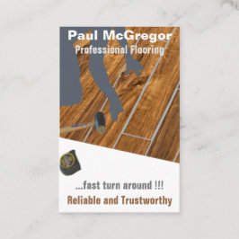 Cartão De Visita Professional Wood Laminated Flooring Business Card