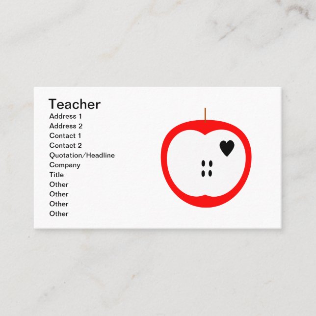 Cartão De Visita Professor (Frente)