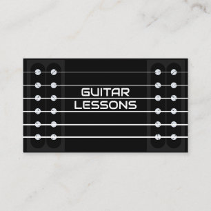 Cartão De Visita Professor de aulas de guitarra Música Guitarrista 