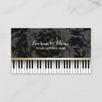 Professor de Música Piano Chaves Escuras Elegantes