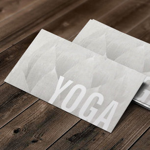 Cartão De Visita Professor Lotus elegante da ioga & da meditação