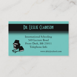 Cartão De Visita Professor / Professor Teal
