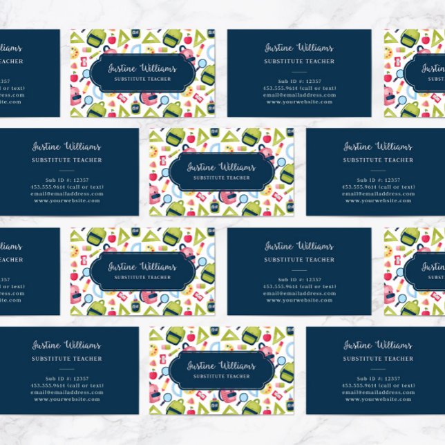 Cartão De Visita Professor substituto (Criador carregado)