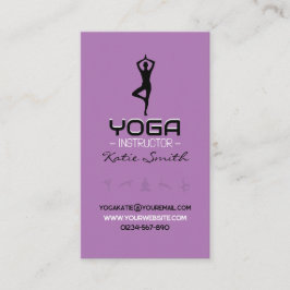 Cartão De Visita Professores/Cartão de visita de Instrutores Yoga