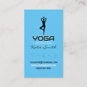 Cartão De Visita Professores/Cartão de visita de Instrutores Yoga