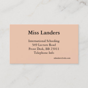 Cartão De Visita Professores únicos