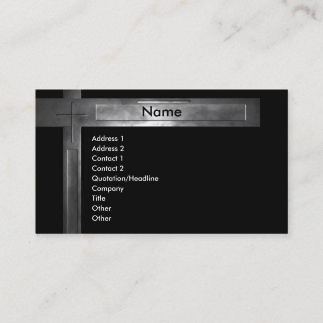 Cartão De Visita profile_church (Frente)