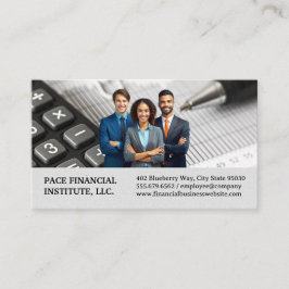 Cartão De Visita Profissionais de negócios | Material financeiro
