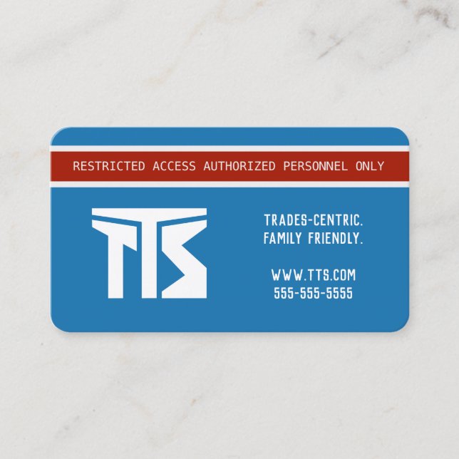 Cartão De Visita Profissionais e indústrias de alto risco (Frente)