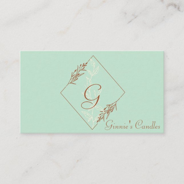 Cartão de visita profissional, azul moderno e cast (Frente)