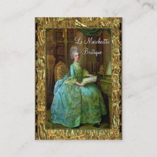 Cartão De Visita Profissional barroco da elegância de Antoinette