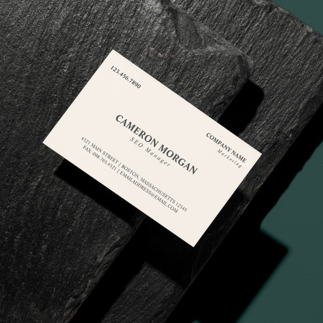 Cartão De Visita Profissional básico (Criador carregado)