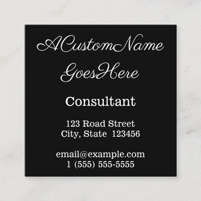 Cartão de visita profissional básico (Frente)