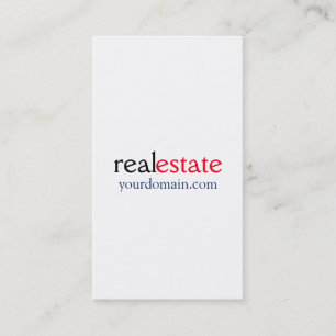 Cartão De Visita Profissional branco à moda do mediador imobiliár