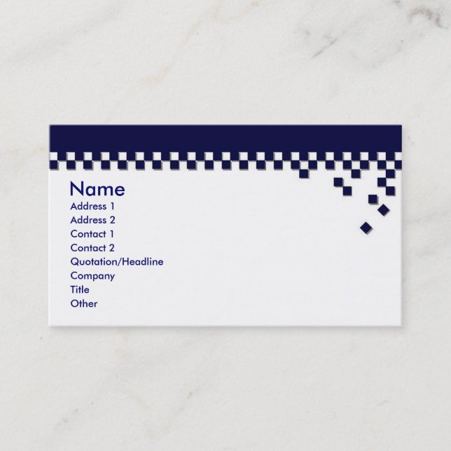 Cartão de visita profissional clássico (Frente)