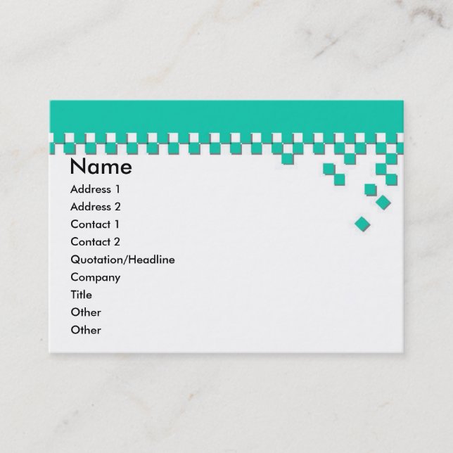 Cartão de visita profissional clássico (Frente)