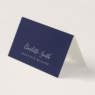 Cartão De Visita Profissional Clássico Elegante Minimalista
