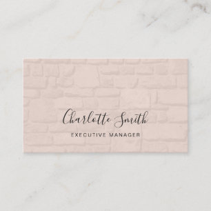 Cartão De Visita Profissional Clássico Elegante Minimalista
