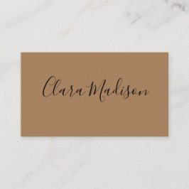 Cartão De Visita profissional clássico moderado e moderado e castan