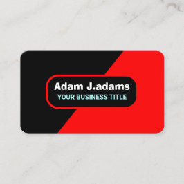 Cartão De Visita Profissional (Código QR) Vermelho e Preto Brilho M