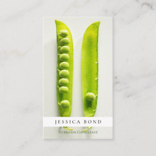 Cartão De Visita Profissional da foto da nutrição da comida