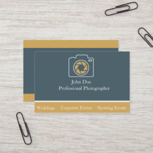 Cartão de visita profissional da fotografia