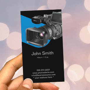 Cartão De Visita Profissional da fotografia da gravação video