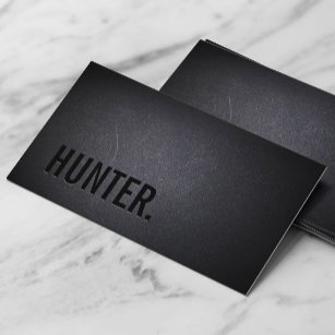 Cartão de visita profissional de caçador de Black 